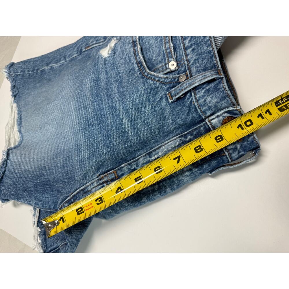 Madewell Womens Blue Cotton Denim Relaxed Fit Cut-Off Shorts Size 26 - Picture 10 of 11